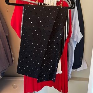 Polka dot dress pants